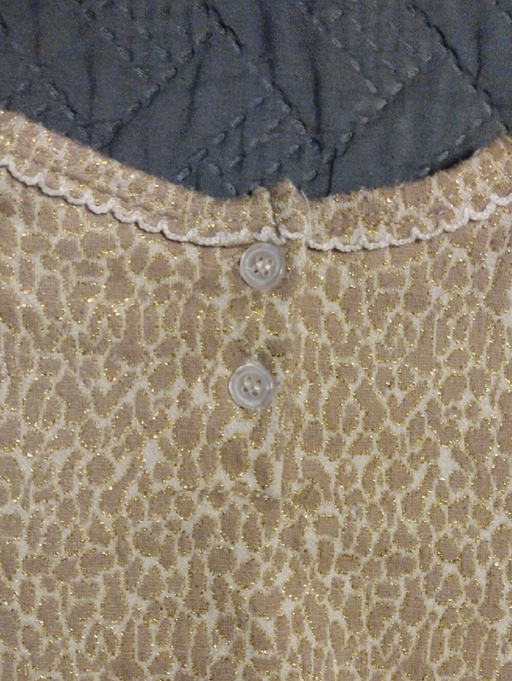 Sparkle Animal-Print Tulle Dress with White Skirt - Picture 9 of 9
